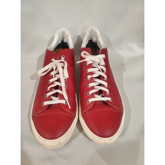 Calpierre Red and White Leather shoes.s54 main image 8